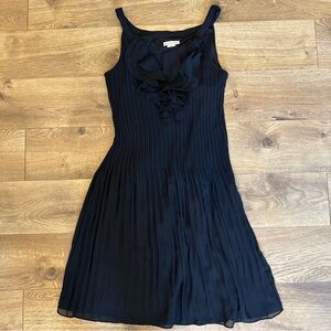 Amanda Lane Women's Dress Black Fully Lined Size 6 Pleated And Flare